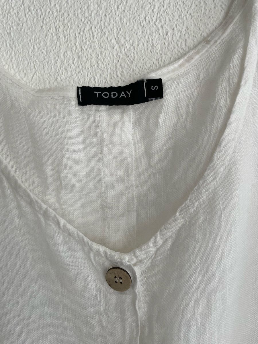 Camicette: White Linen Summer Top - Size Small – Usato da Richterswil venduto da Prangins9 2