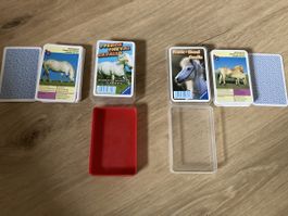 Pferde Quartett Spielkarten Lernkarten Tiere Kinder
