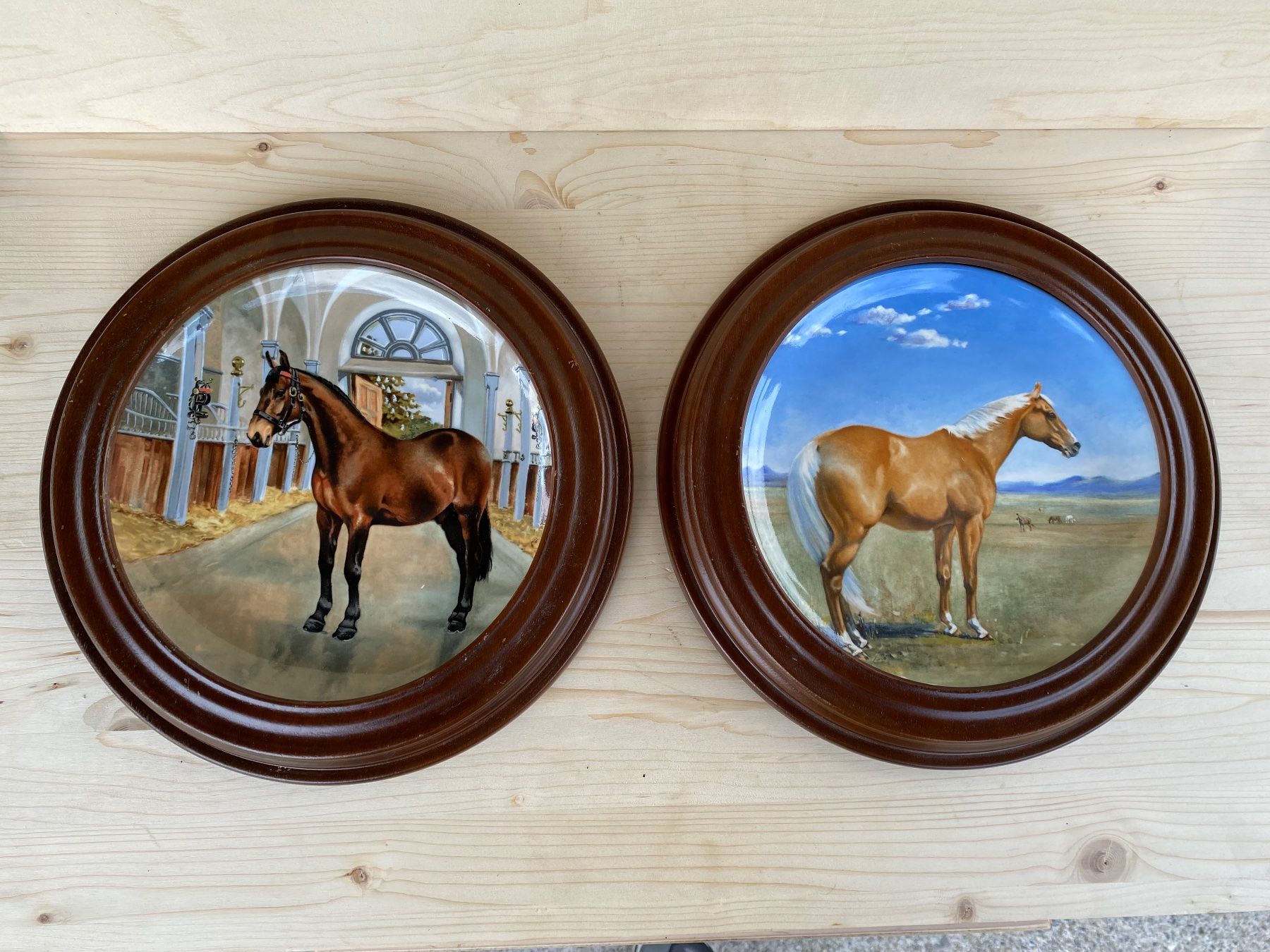 Kutschen: 2 schöne Spode Pferdeteller aus England – Gebraucht aus Feldbach von Olive1