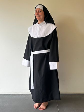 Nonnen Kostüm Fasnacht Karneval Halloween Verkleidung!