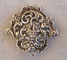 Antike Brosche 800 Silber um 1940