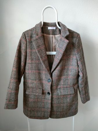 Wunderschöner Damen Blazer mit Karomuster braun&rot