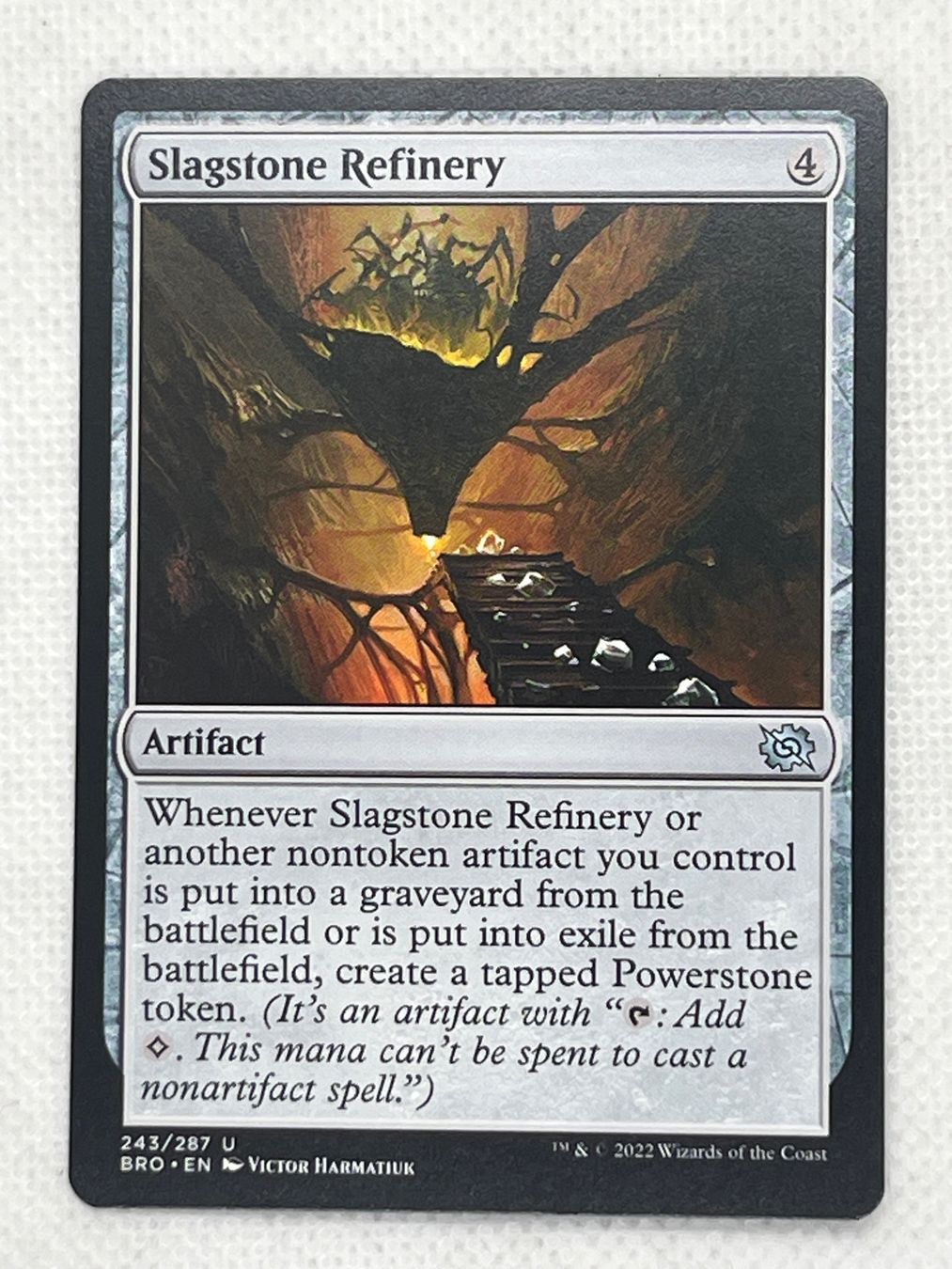 Magic The Gathering Sammelbilder & Trading cards: MTG Slagstone Refinery BRO 243 Englisch Uncommon – Gebraucht aus Hinterkappelen von Kim1992