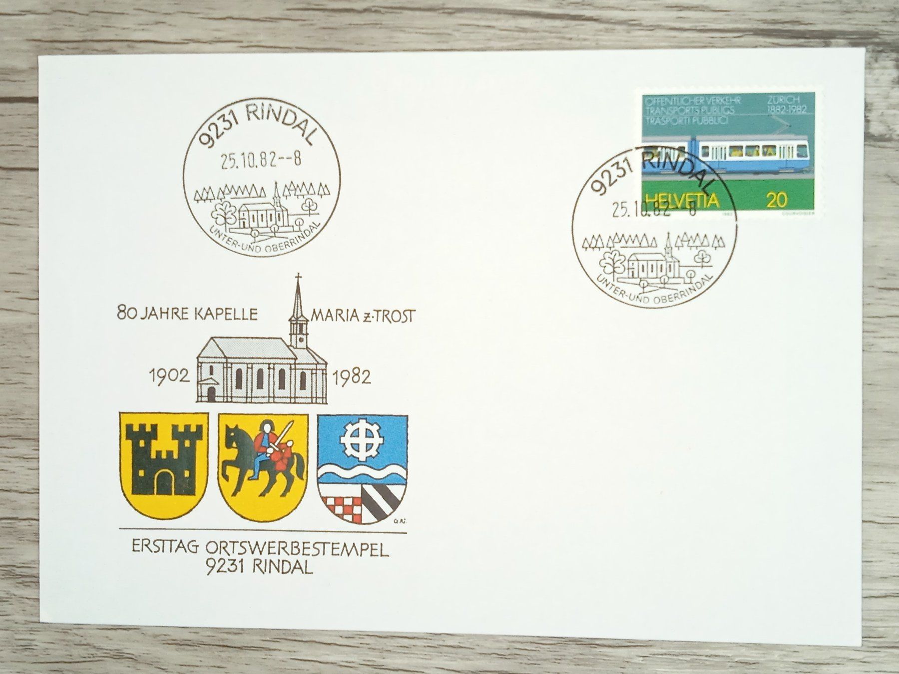 Tutti i francobolli: TR17 Enveloppe + Timbre Suisse 1982 – Usato da Cousset venduto da Patrick_Collections