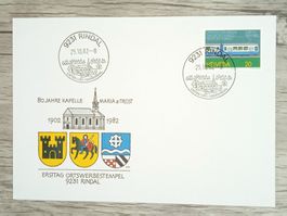 TR17 Enveloppe + Timbre Suisse 1982