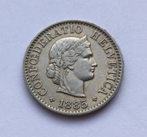 1885 5 Rappen -unz
