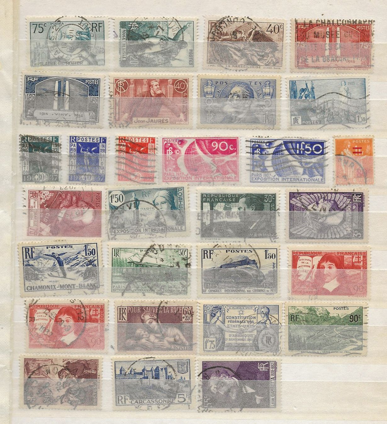 Tutti i francobolli: France Lot 1936 ... – Usato da Sion venduto da PierreP01