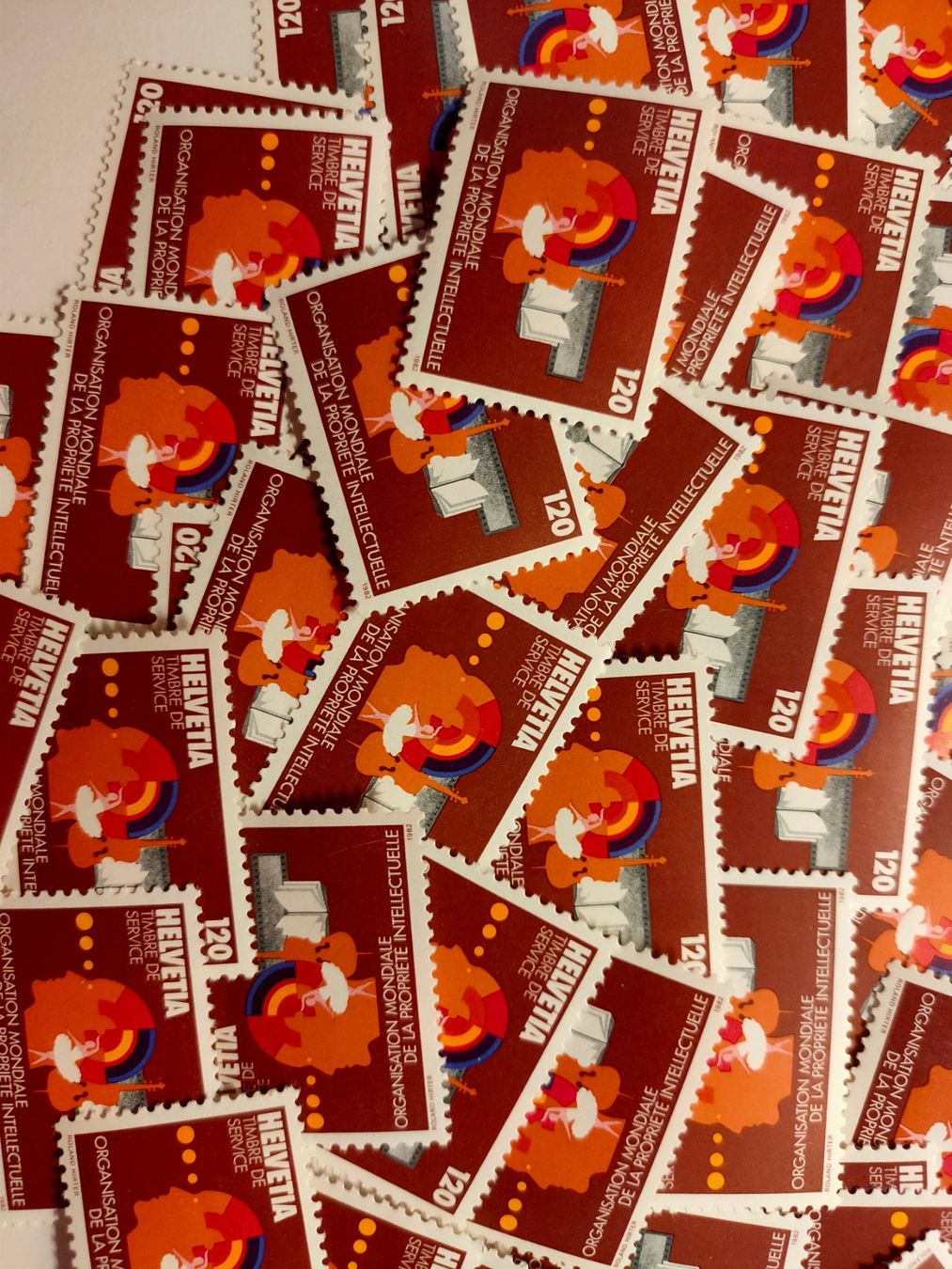 Alle Briefmarken: 50 Stk.  1.20 Franken Ämtermarken  Postfrisch – Neu (gemäss Beschreibung) aus Oberwil Lieli von 560amg