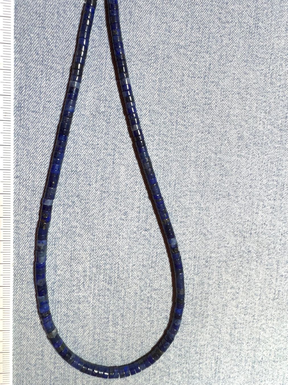 Catenine: Lapis Lazuli  Schlange Strang    4mm      auf Flexdraht – Nuovo e nell'imballaggio originale da Leuggern venduto da gemshow 6
