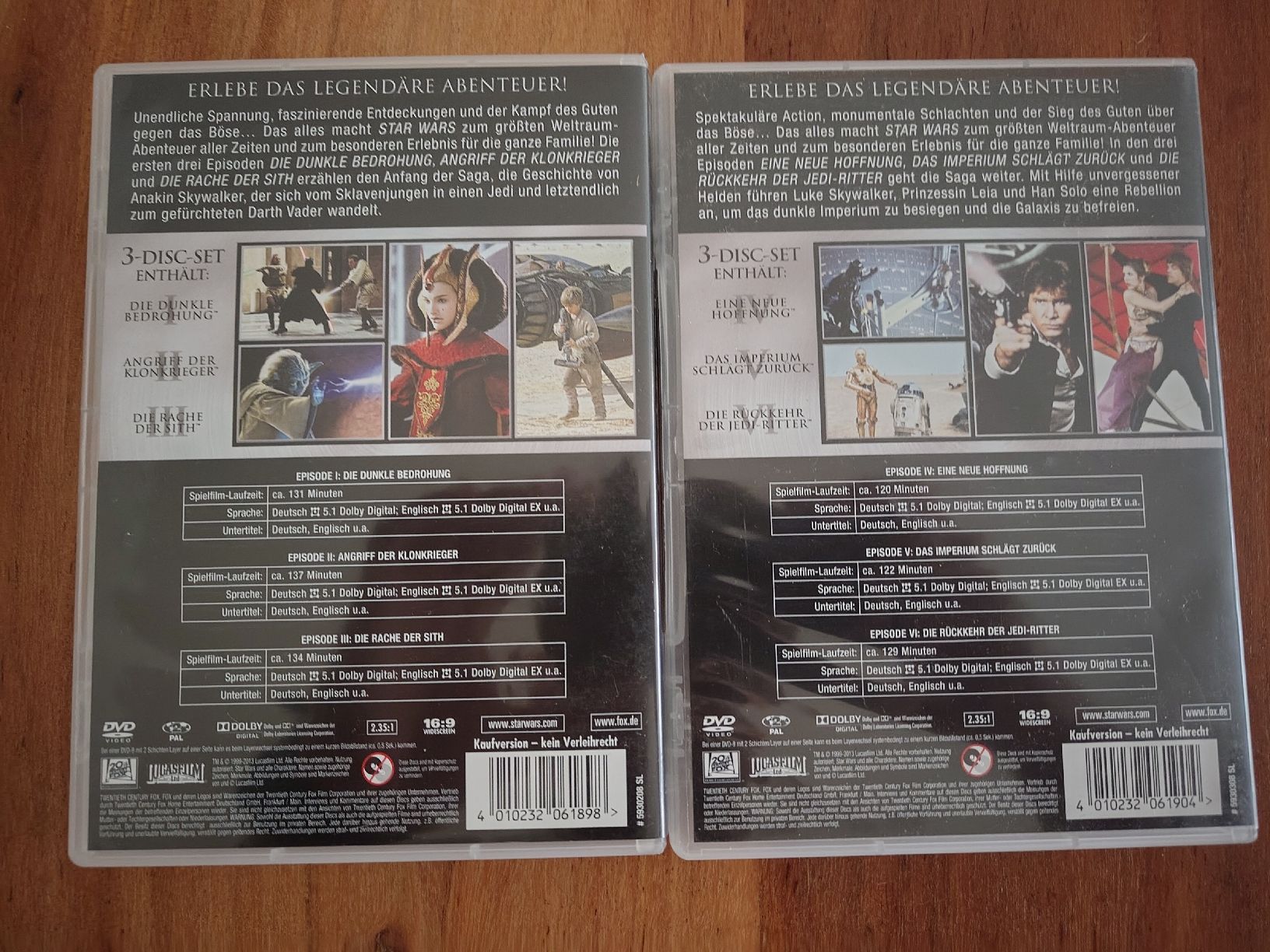 Alle DVDs: Star Wars 1-6  – Neu (gemäss Beschreibung) aus Bern von mwa_xj5p 1