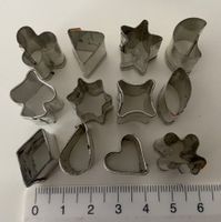 Ausstecher 12 Mini Dekoration z.B. für Fondant Marzipan