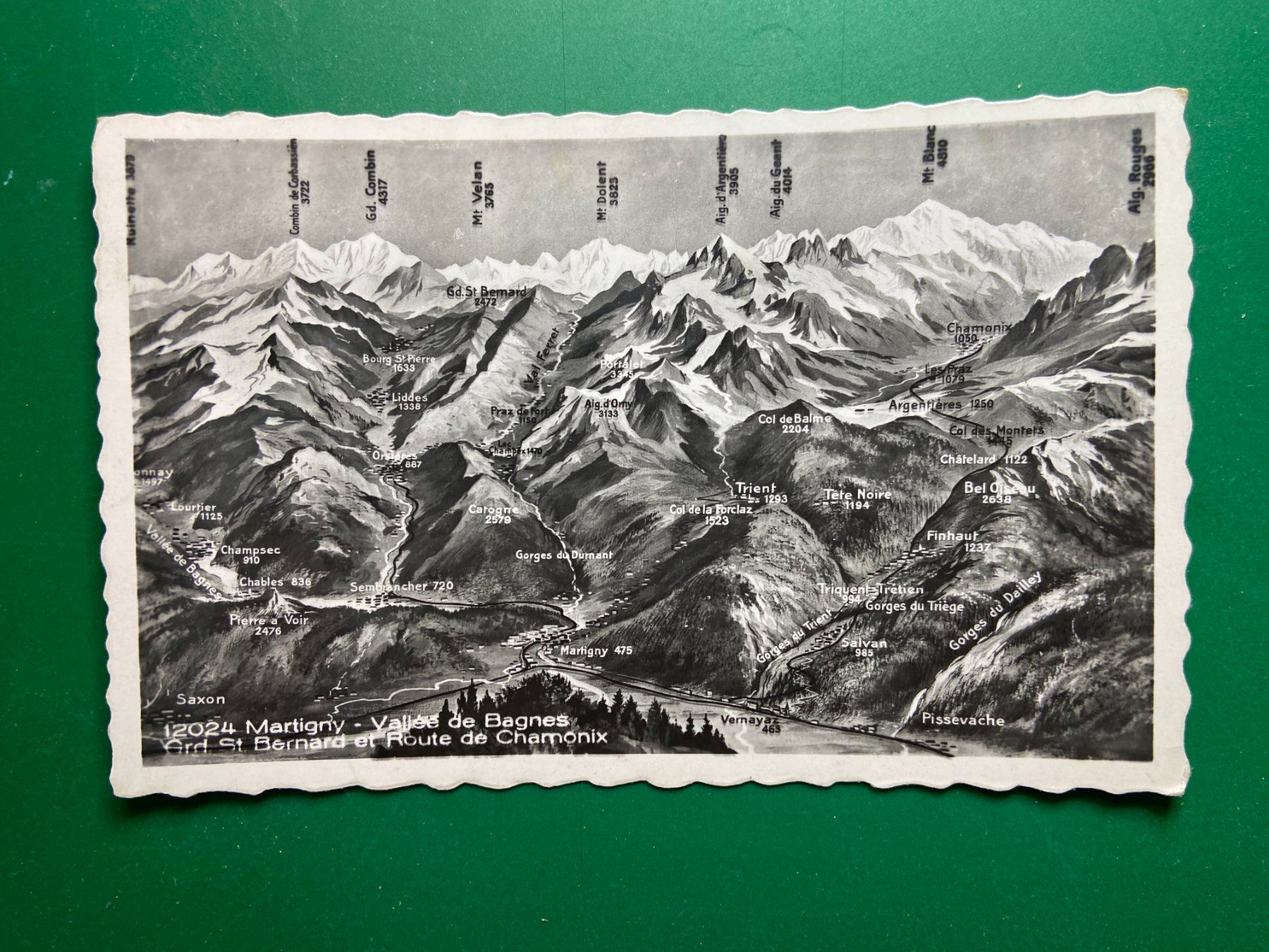 Ansichtskarten: Martigny - Vallée de Bagnes – Gebraucht aus Steg VS von danwer74