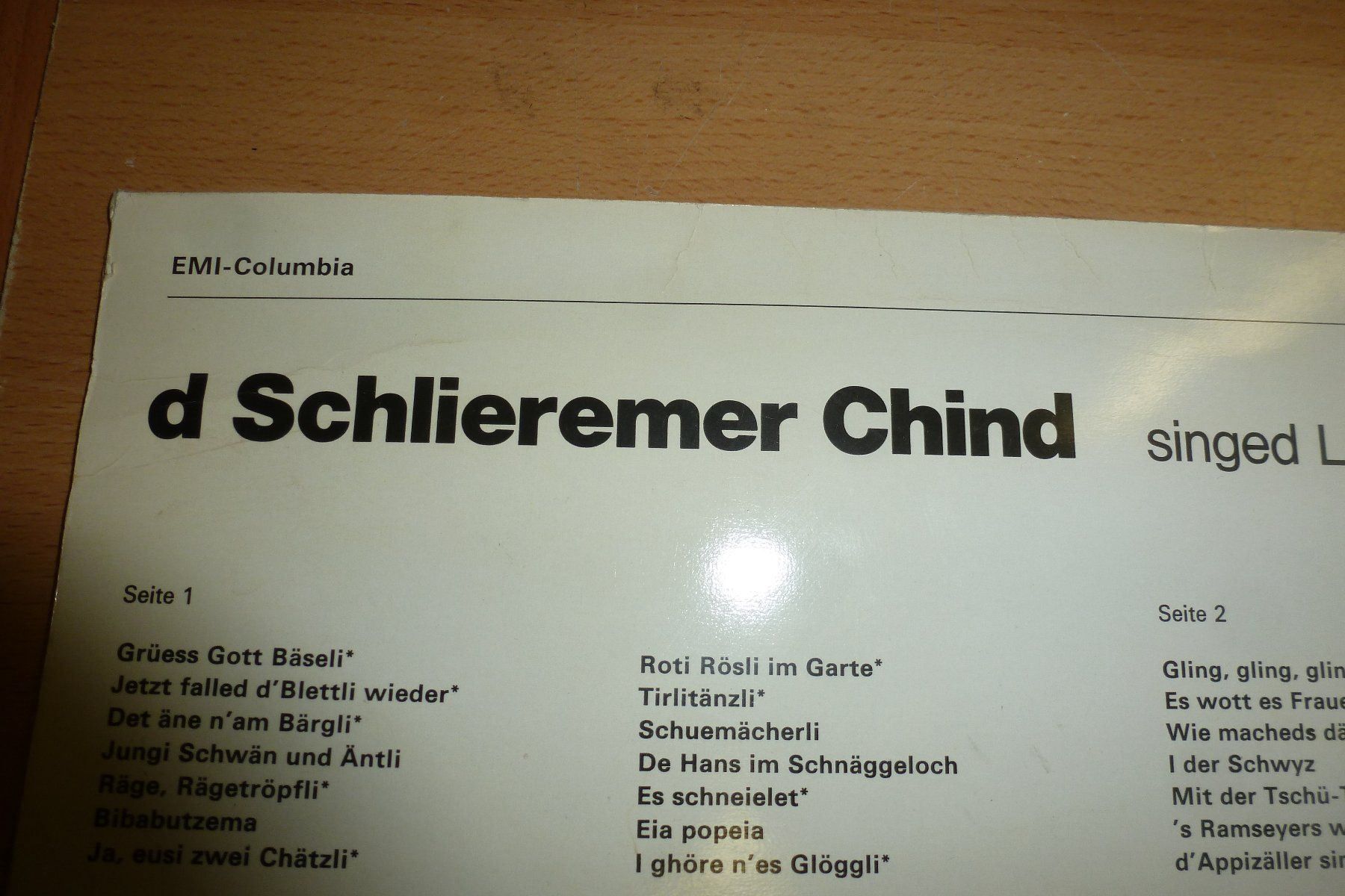 Vinyles: D Schlieremer Chind Signed  EMI Columbia – D'occasion à Emmen par newdeal1970 6