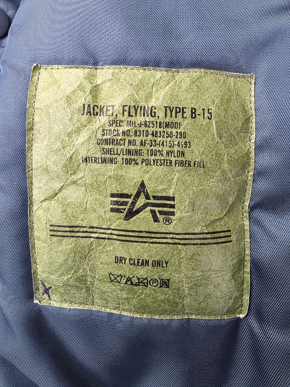 Alpha Industries Jacken: Breitling Alpha Industries B-15 Pilots Bomber Jacket – Gebraucht aus Bischofszell von electrosonic 4