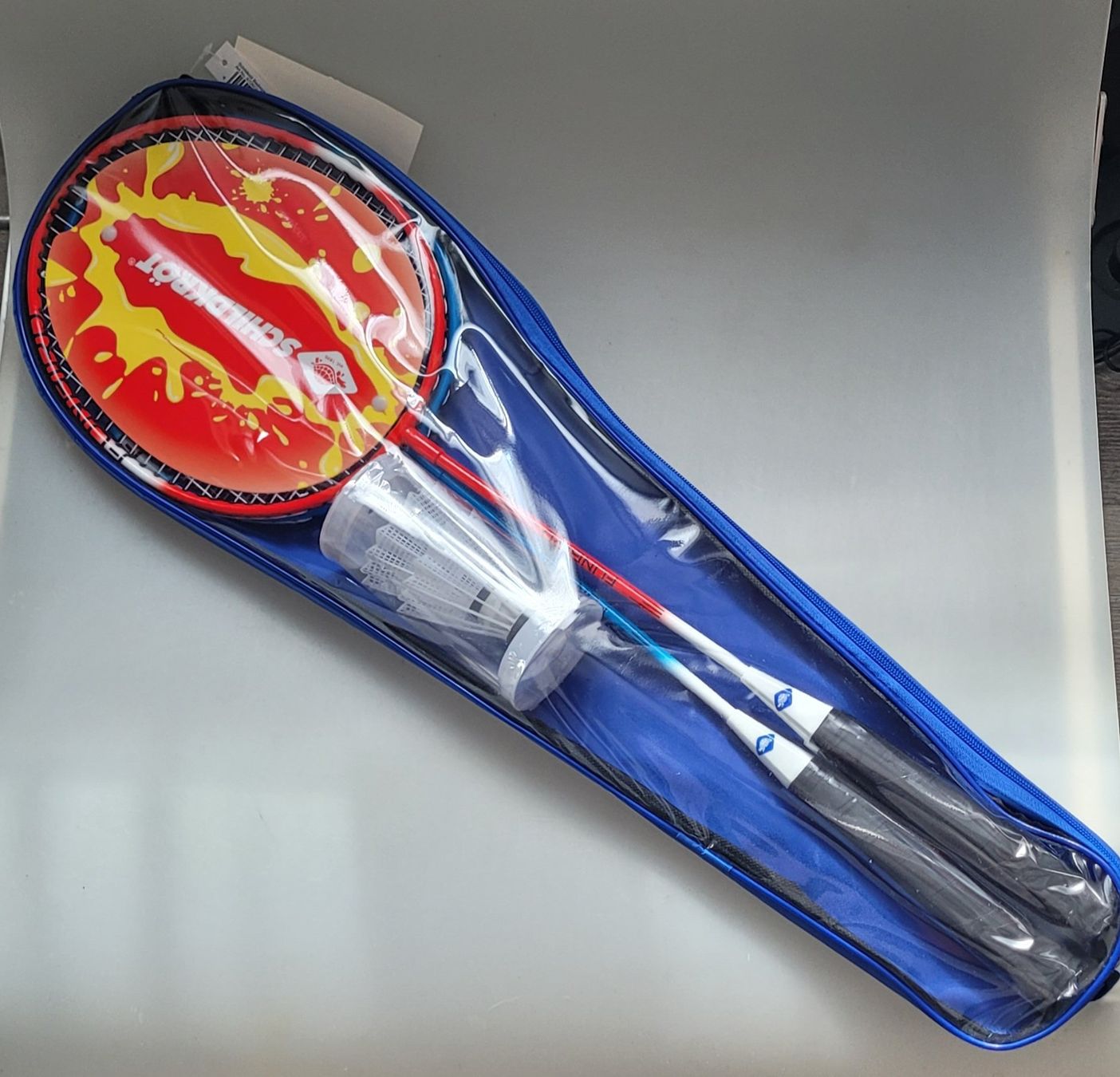Schläger: Badminton-Set, Schläger, Federbälle,  Neu – Neu und originalverpackt aus Oberuzwil von aseinkaufswelt