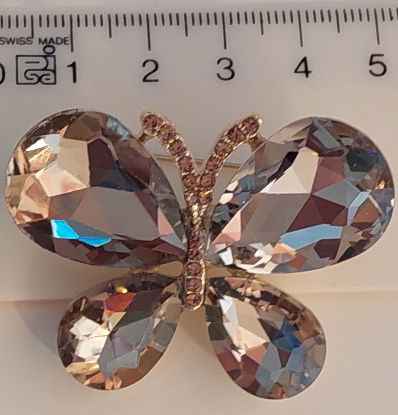 Broschen & Nadeln: Funkelnde Brosche Schmetterling – Neu (gemäss Beschreibung) aus Oberwil BL von Hunajakakku 6