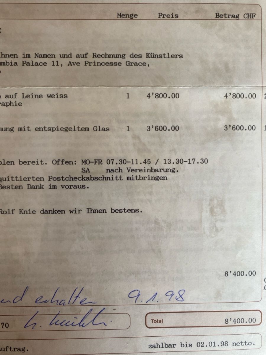 Poster & Bilder: Rolf Knie Tiger Bild – Neu (gemäss Beschreibung) aus Mitlödi von rit_v5ym 1