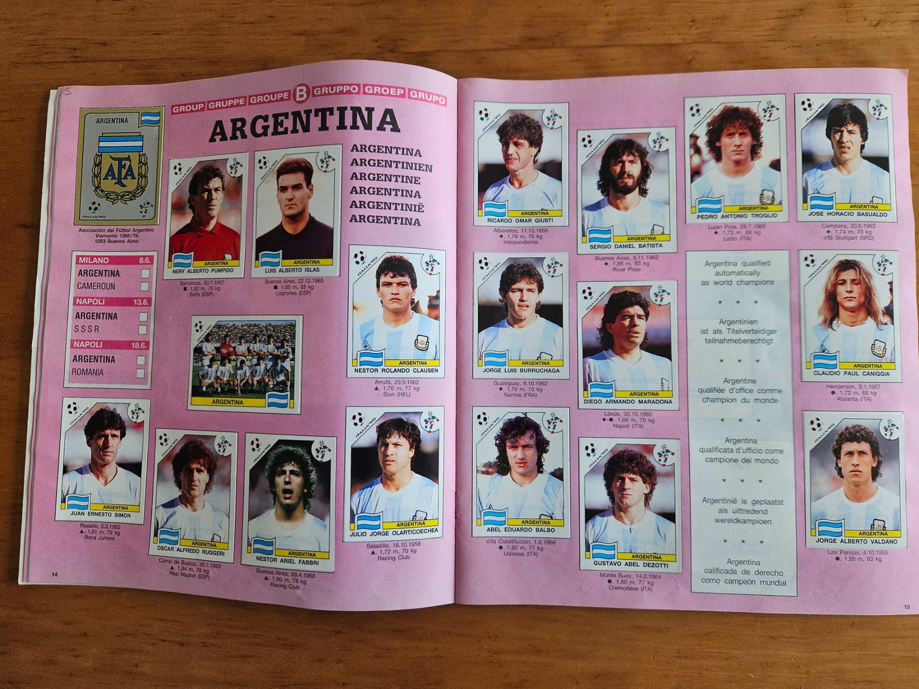 Panini Album: Album Italia '90 World Cup Panini – Usato da Kollbrunn venduto da tsrg2013 2