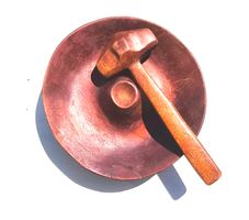 Nussknacker Schale Holz mit Hammer Holz antik