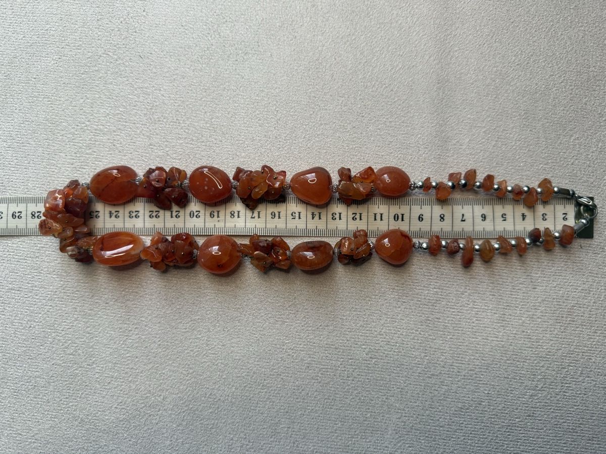 Catenine: Halskette mit Karneol, Vintage – Usato da Lamone venduto da LaCantinaMagica 8