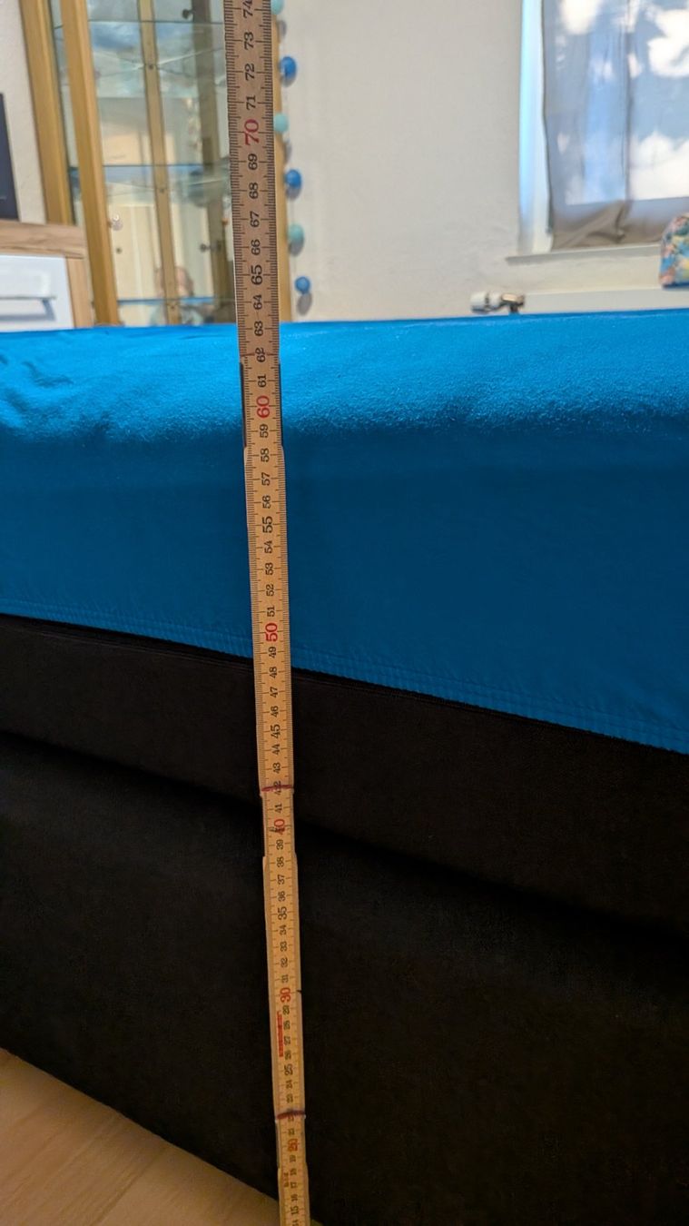 Lits: Boxspringbett Kingsize 200cm x 200cm – D'occasion à Riet (Neftenbach) par Ricardo_ZH 4