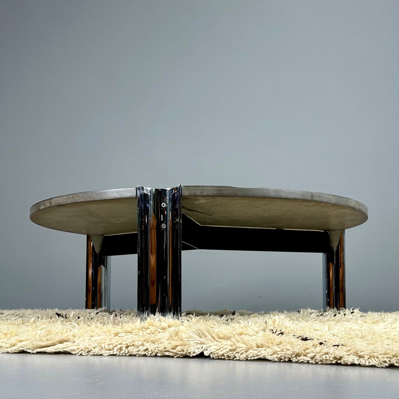 Tavoli: Edler Salontisch mit Schieferplatte – Usato da Uetikon am See venduto da StudioVintage 3