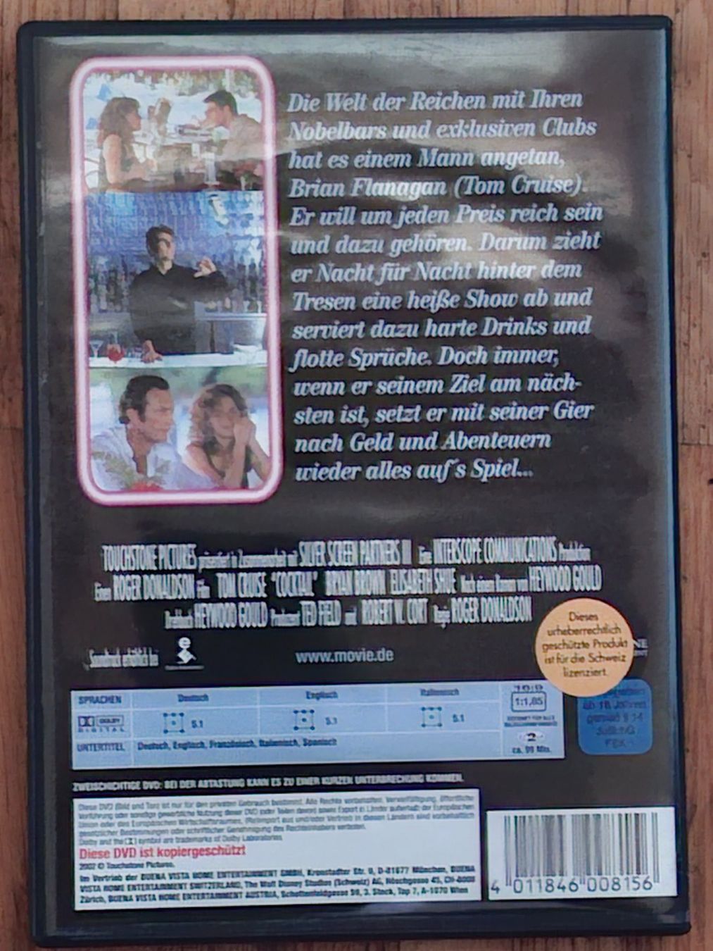 Tutti i DVDs: Cocktail - DVD - Tom Cruise – Usato da Wallisellen venduto da Sawr 1