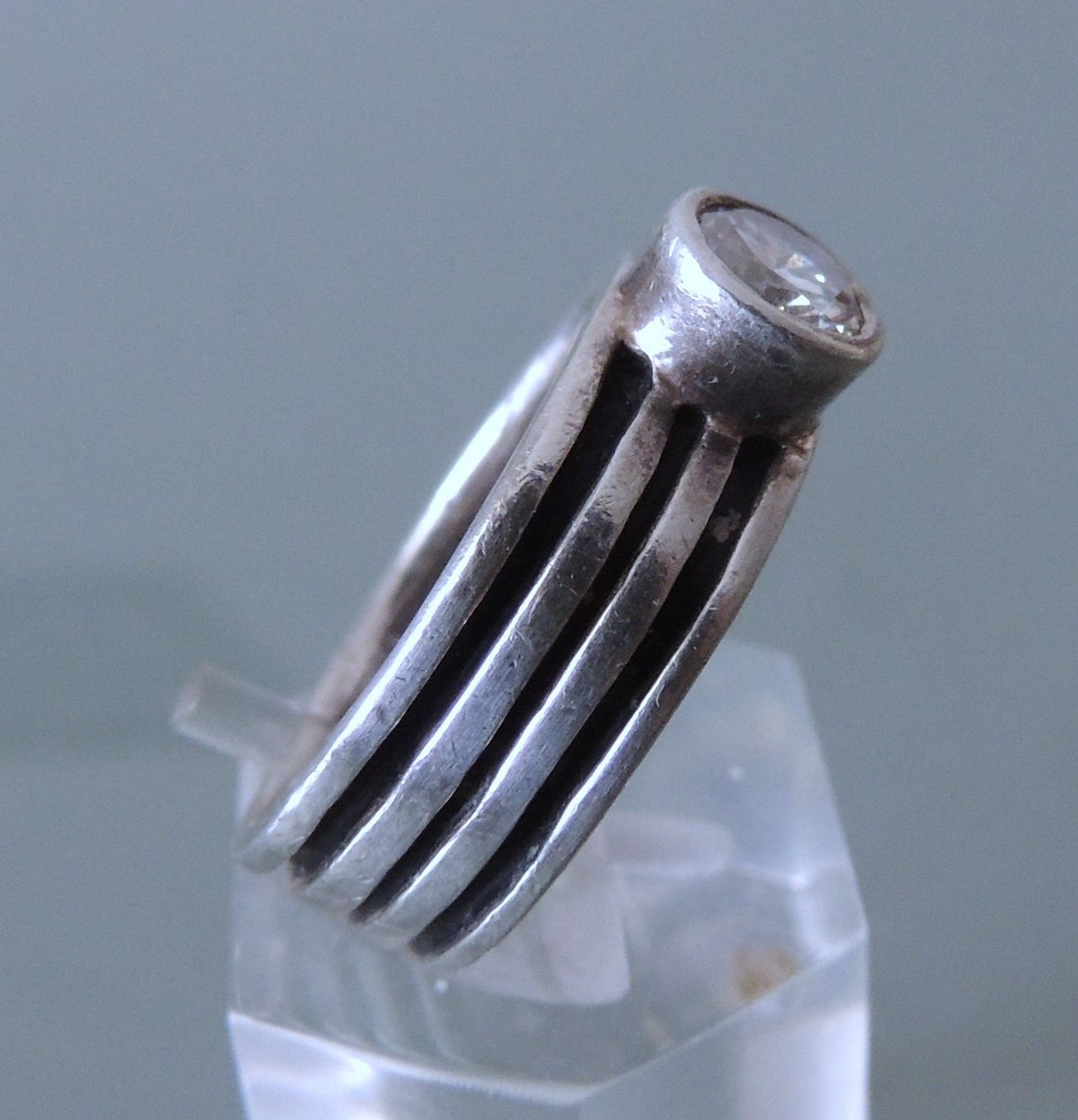Anelli: Silber 925 Fingerring Gr. 56 – Usato da Waldenburg venduto da schaller707 2
