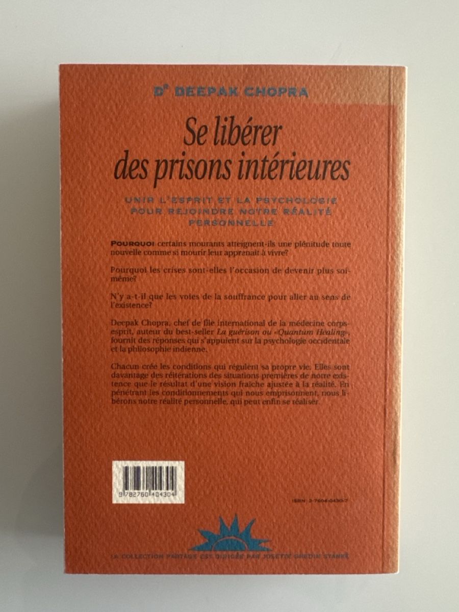 Bücher: Se libérer des prisons intérieures – Deepak Chopra – Gebraucht aus Neuchâtel von Elipshop 1