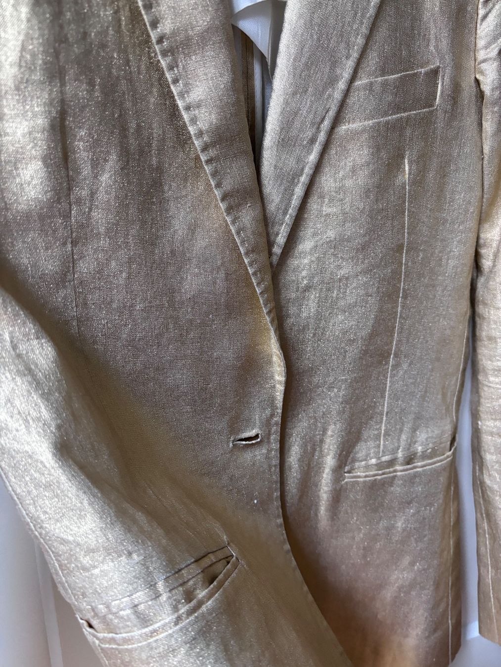 Acne Studios Giacche: Stunning Acne Studios Gold linen blazer size EU34 – Usato da Zürich venduto da nao_pjh8 8