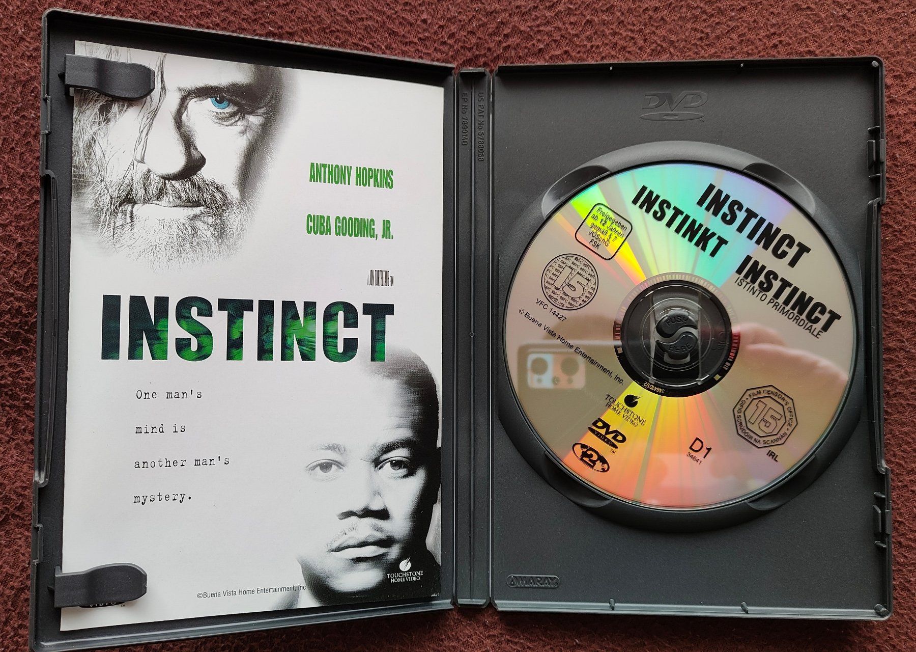 Alle DVDs: DVD Instinkt mit Anthony Hopkins – Gebraucht aus Heerbrugg von sve_p826 2