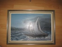 Interessantes Gemälde Monogrammiert
