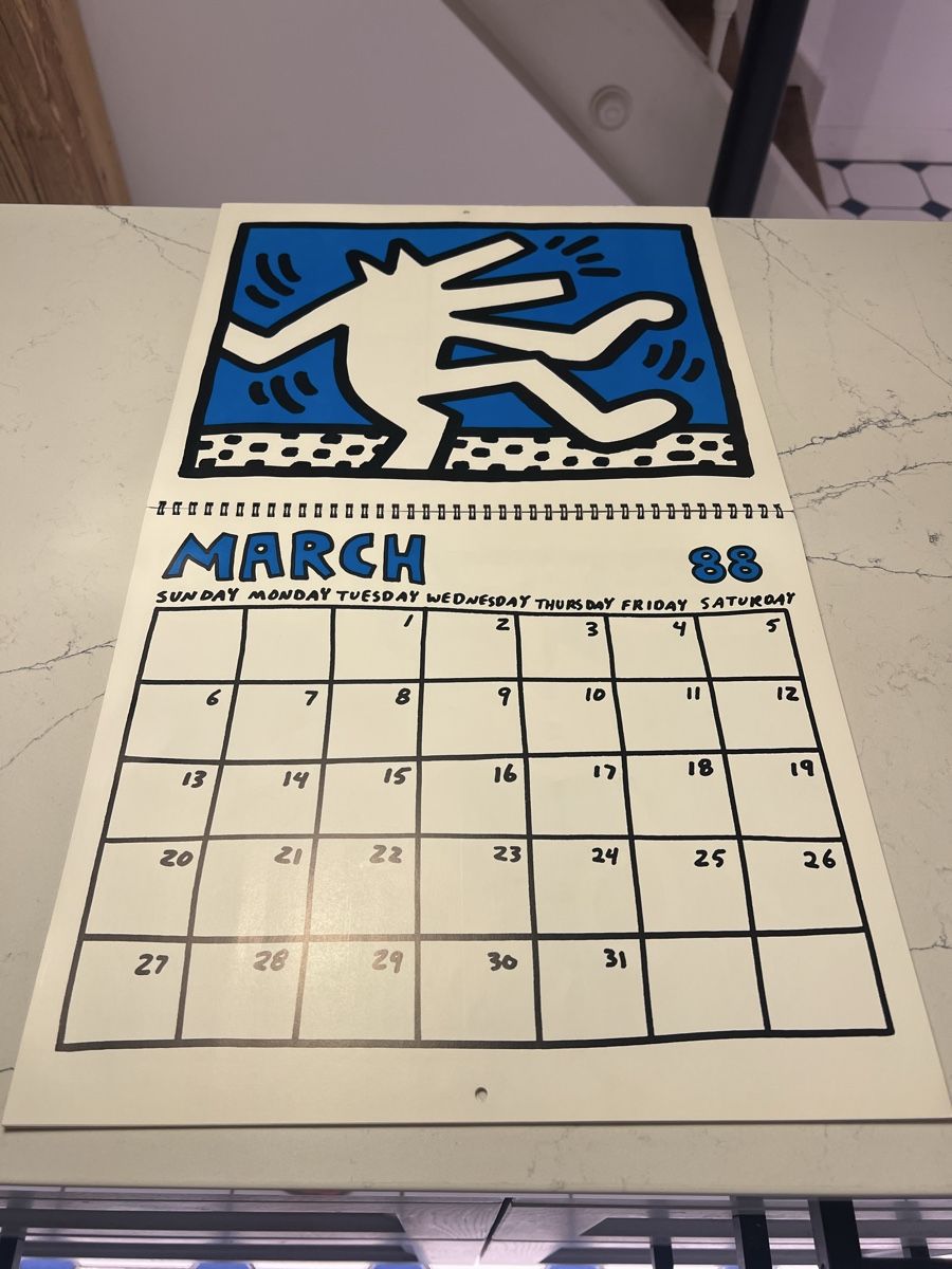 Kalender: Keith Haring Wandkalender 1988 – Gebraucht aus Aarburg von Annemarie16 4