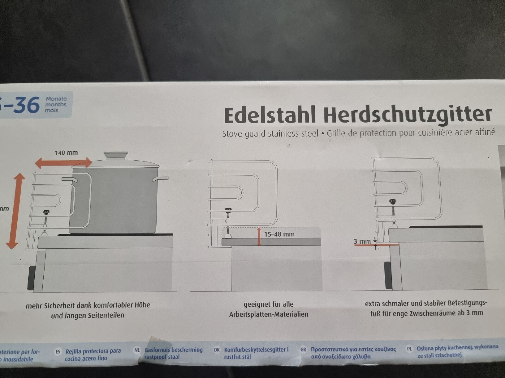 Cuisines complètes: Herdschutzgitter – Neuf avec emballage d'origine à Buchs AG par AbtWerlen 2