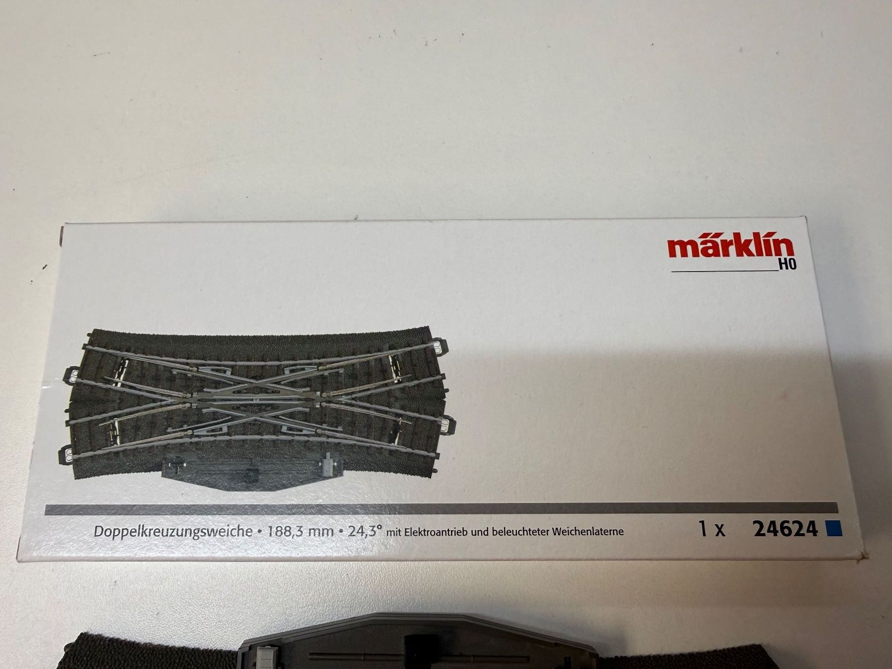 Märklin Doppelkreuzungsweiche C-Gleis 24624, vollausgerüstet (Gebraucht ...