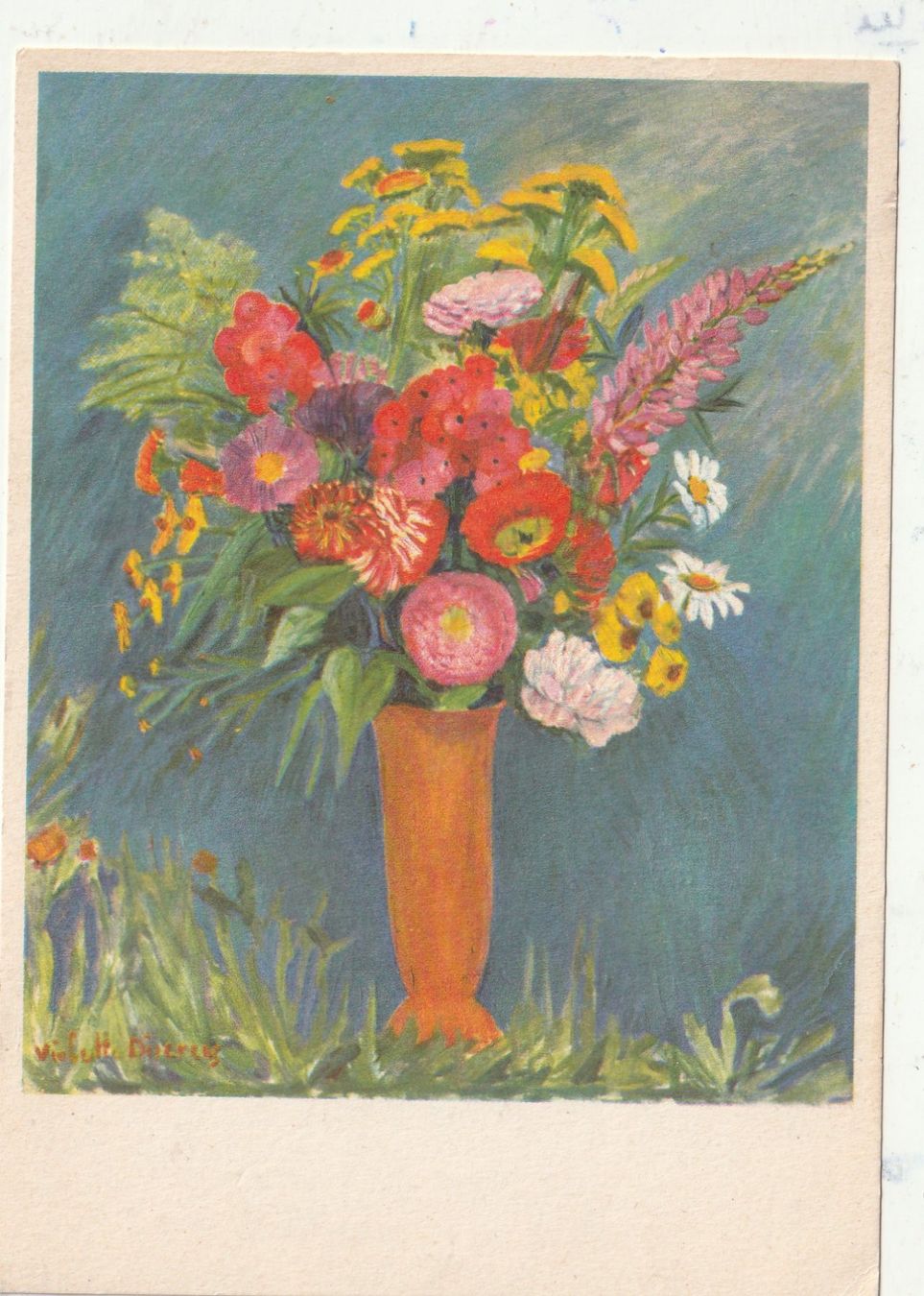 Cartes postales: Blumenkarte – D'occasion à Lumbrein par made02