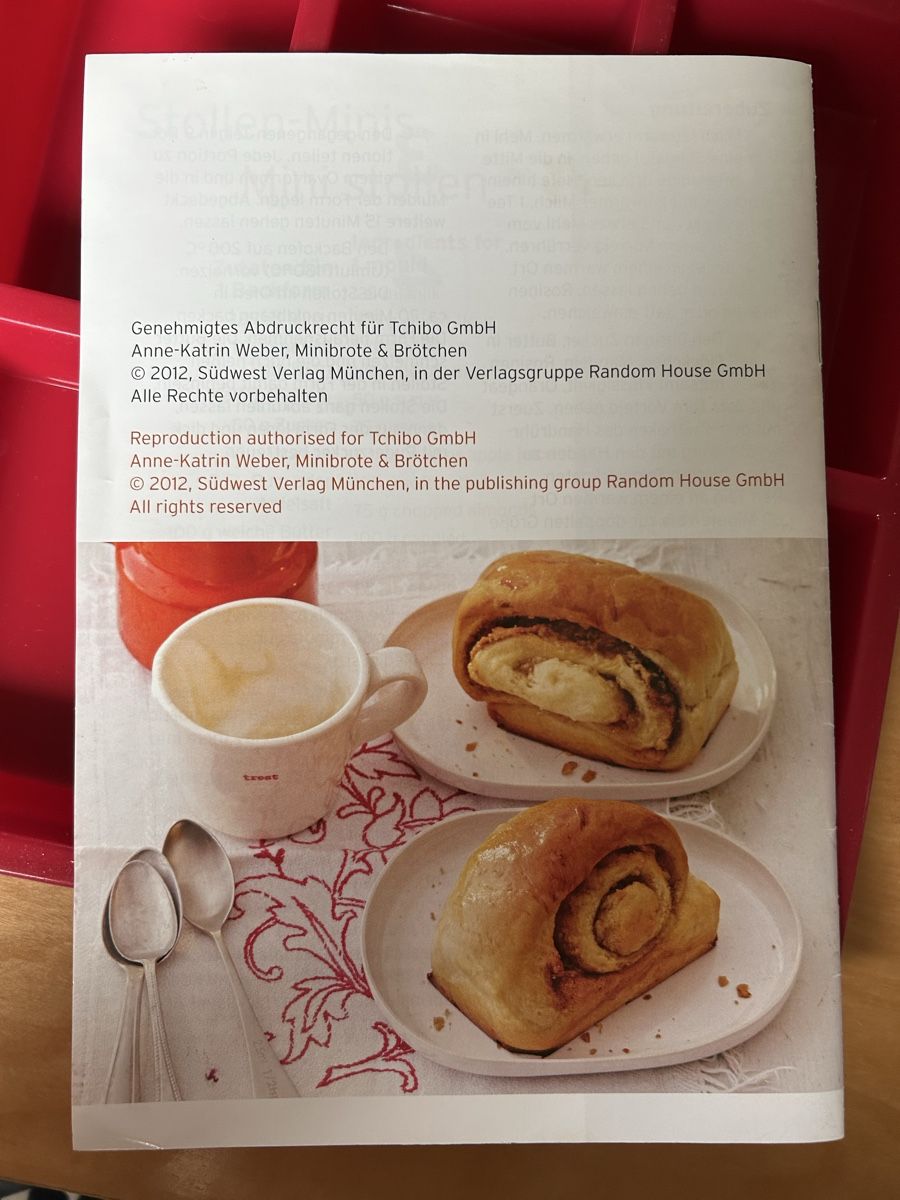 Tchibo Backformen: Tchibo Silikonform - Mini-Brote & Brötchen - mit Rezepten – Gebraucht aus Riniken von KreativImKopf 3