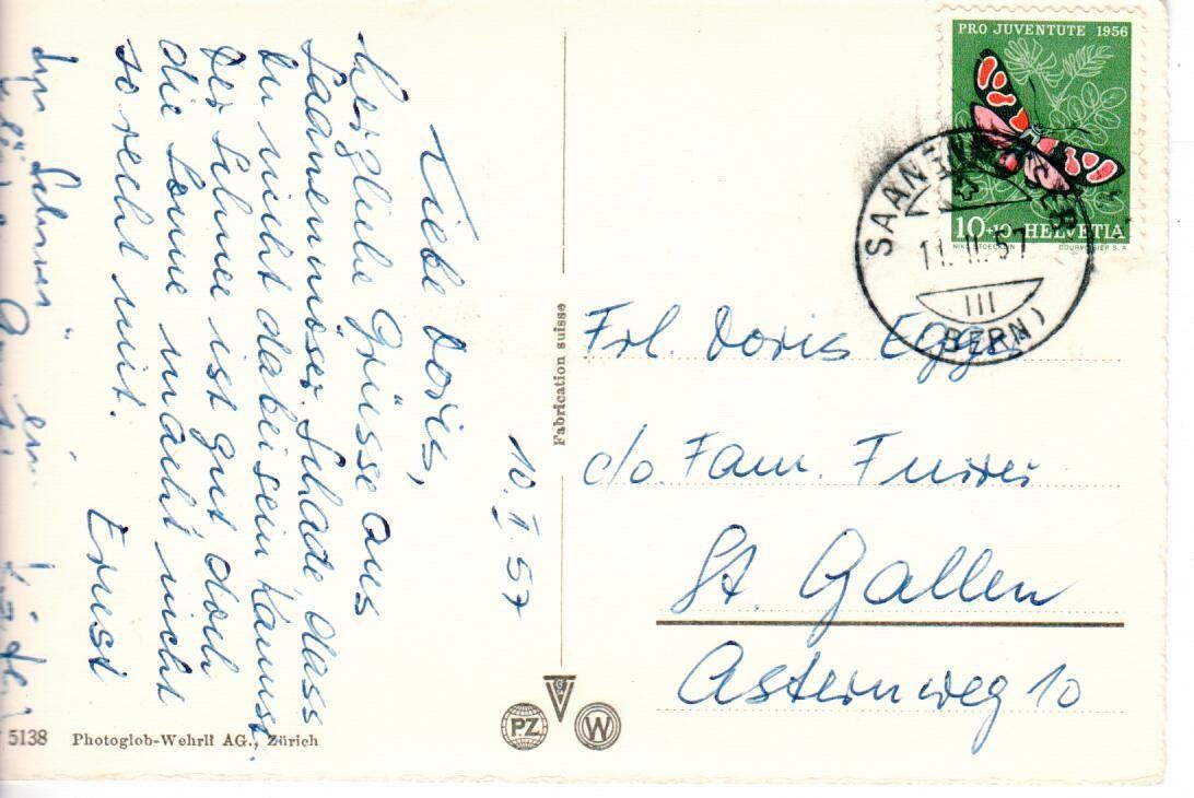 Cartoline postali: Schönried - Gummfluh – Usato da Wolhusen venduto da Curver9 1