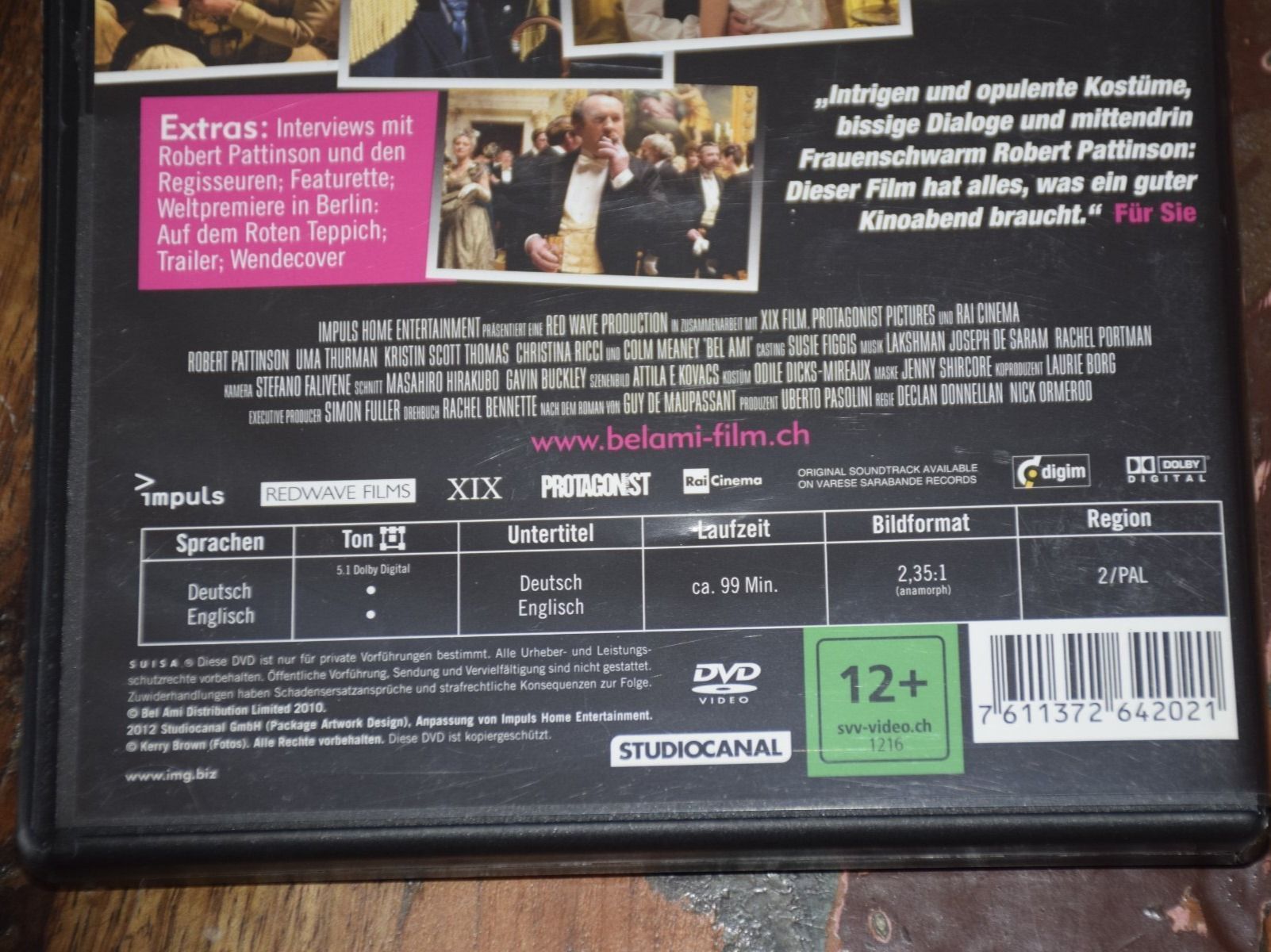 Tutti i DVDs: Bel Ami – Usato da Wetzikon ZH venduto da Wetzicardo25 2