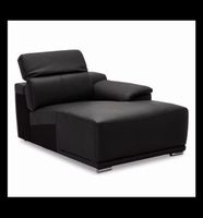Schwarze Récamiere / Liege, Kunstleder, Top Zustand!