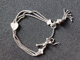 21 Gramm Silber Schmuck Vintage Silberarmband mit Herz