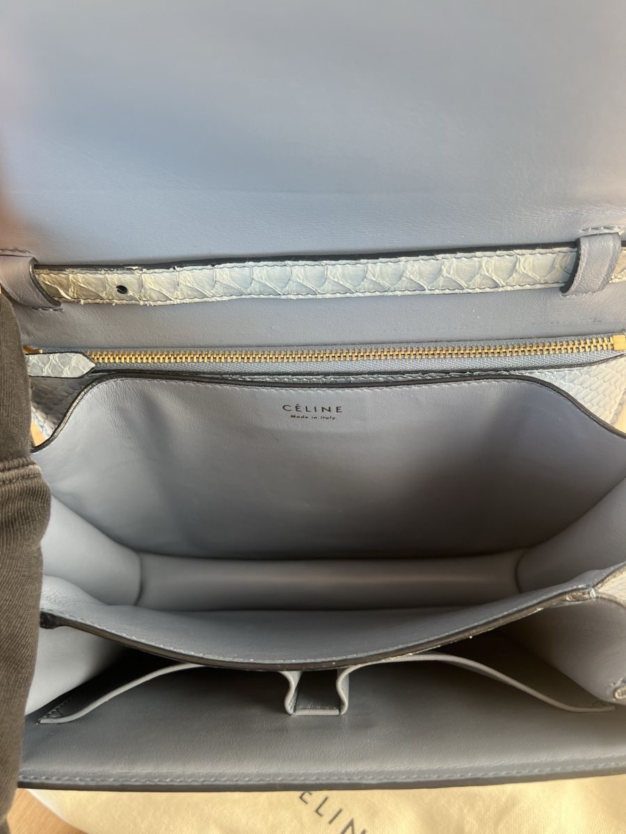 Celine Sacs: Sac Celine box Python Bleu – D'occasion à Lutry par roxypoxy 4