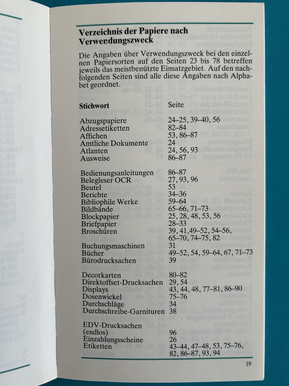 Libri: HANDBUCH PAPIER – Usato da Zürich venduto da Domus09 3