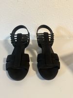 Damen Sandalen Graceland schwarz Absatz neuwertiger Zustand