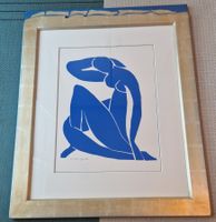 Matisse–„Nu bleu II“, Kunstdruck, vergoldeter Atelierrahmen
