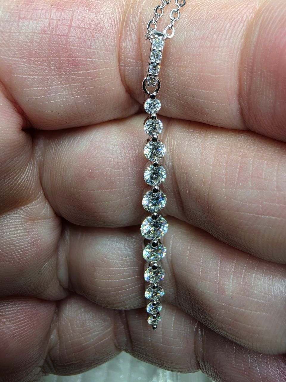 Ketten: Collier argent avec diamants de moissanite certifiés – Neu und originalverpackt aus Reconvilier von Tsma67 8
