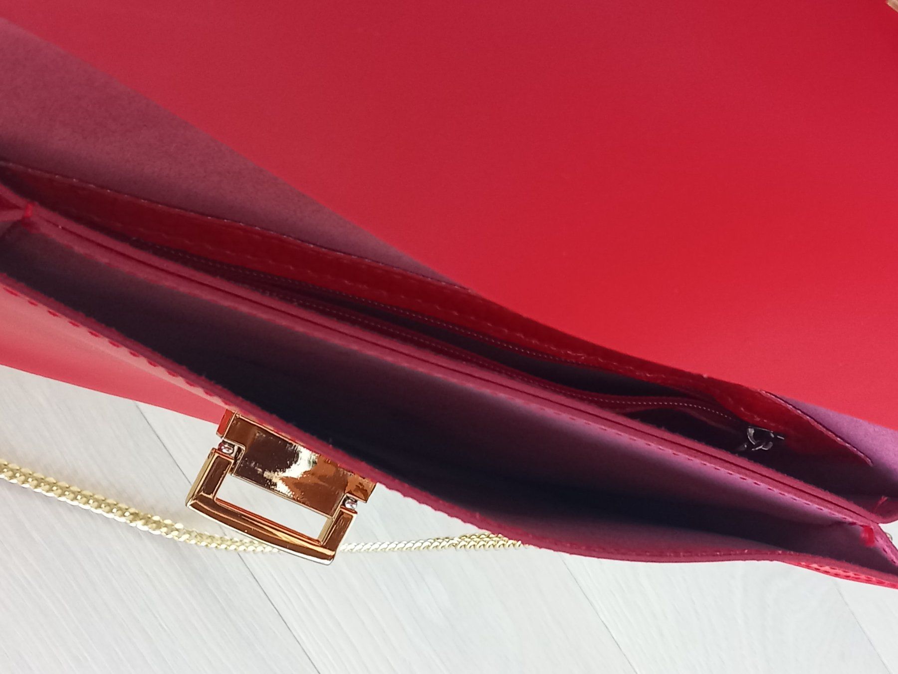 Taschen für Damen: Sac à mains en cuir rouge – Neu (gemäss Beschreibung) aus Troinex von awh_m65m 4