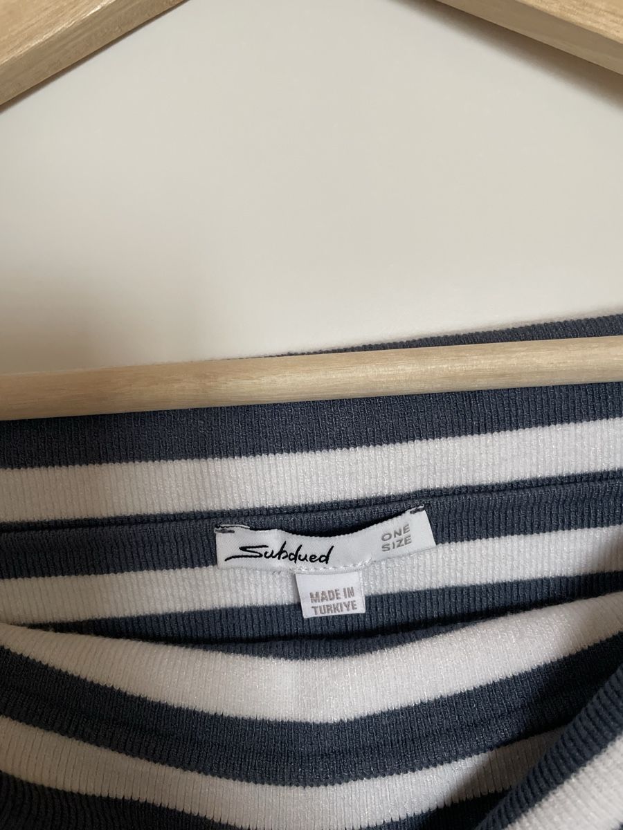 Tops: Subdued Top, Bardot-Stil, schulterfrei, gestreift, One Size – Neu (gemäss Beschreibung) aus Malix von fred_59 1