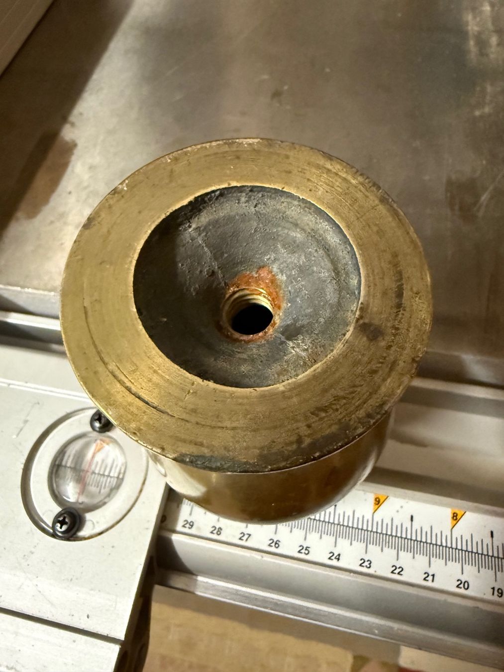 Ferramenta: antiker Messing Tür Knopf – Usato da Degersheim venduto da Rrimi 1