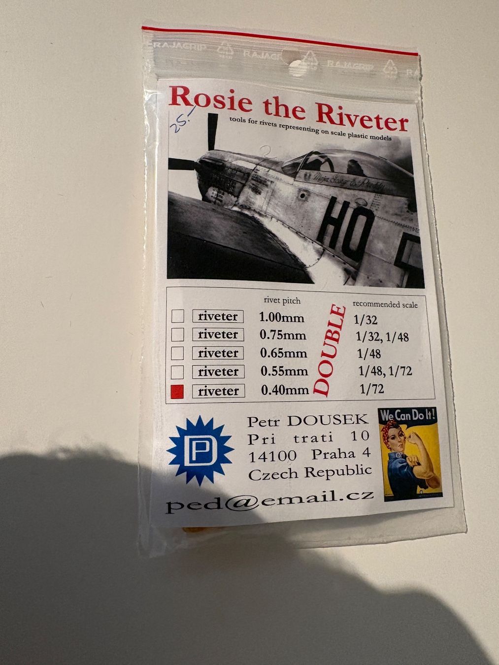 Kit di modellismo & Modellini statici: 1/72 ROSIE THE RIVETER DOUBLE ROW 0.40MM – Usato da MÜHLEDORF/SO venduto da tru_wsv8